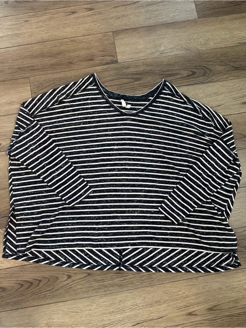 We The Free Black & White Striped Relaxed Knit Women’s Tunic